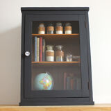 Old wooden wall showcase