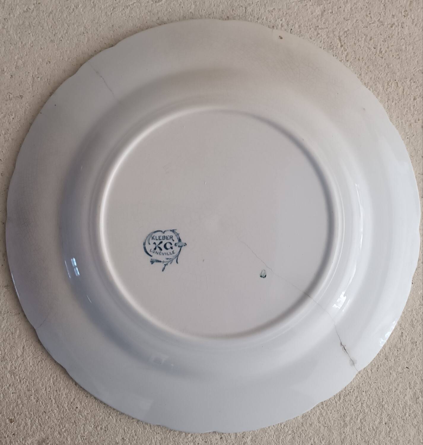 6 Kléber Lunéville pattern plates