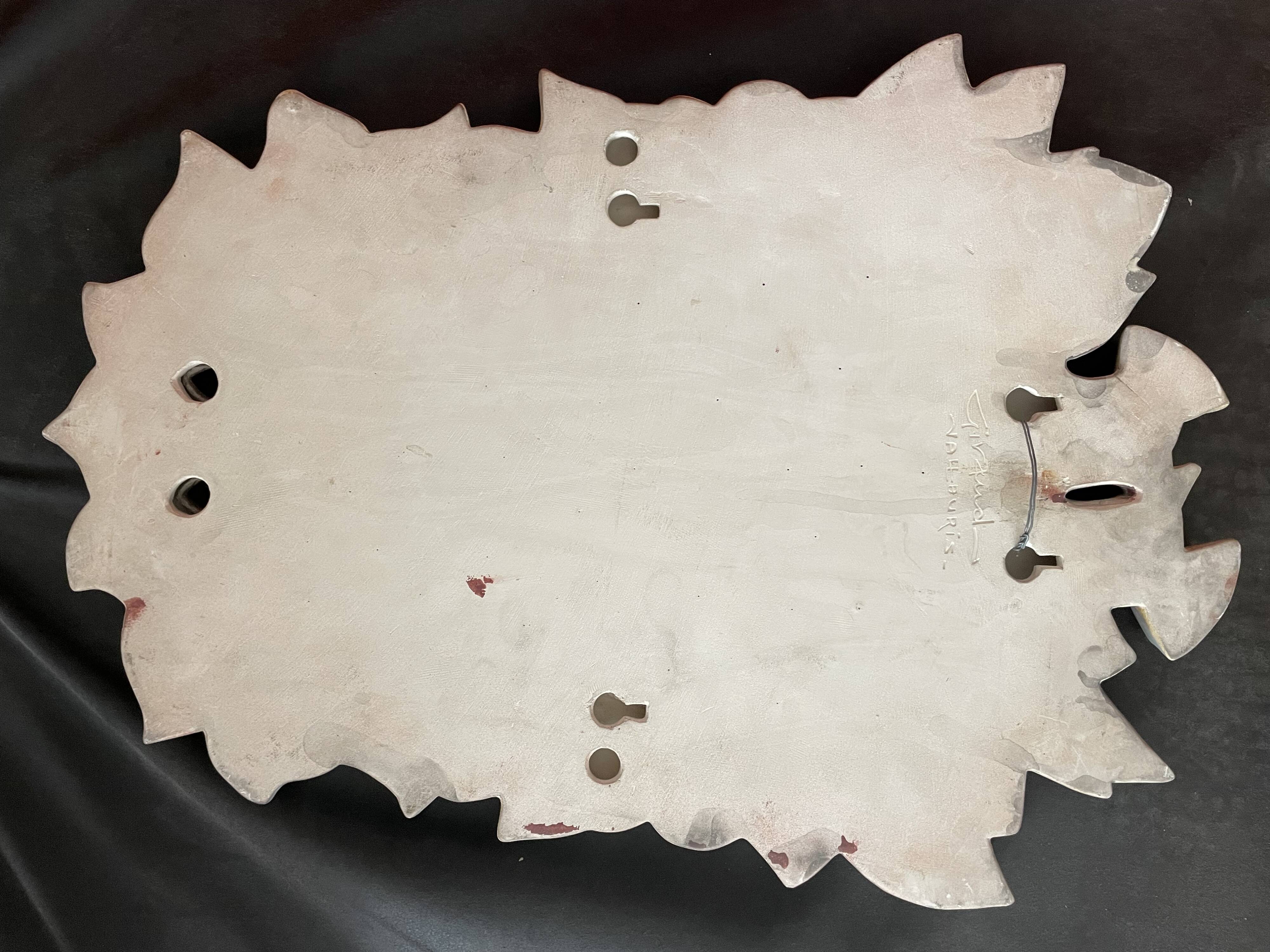 Ceramic mirror giraud vallauris