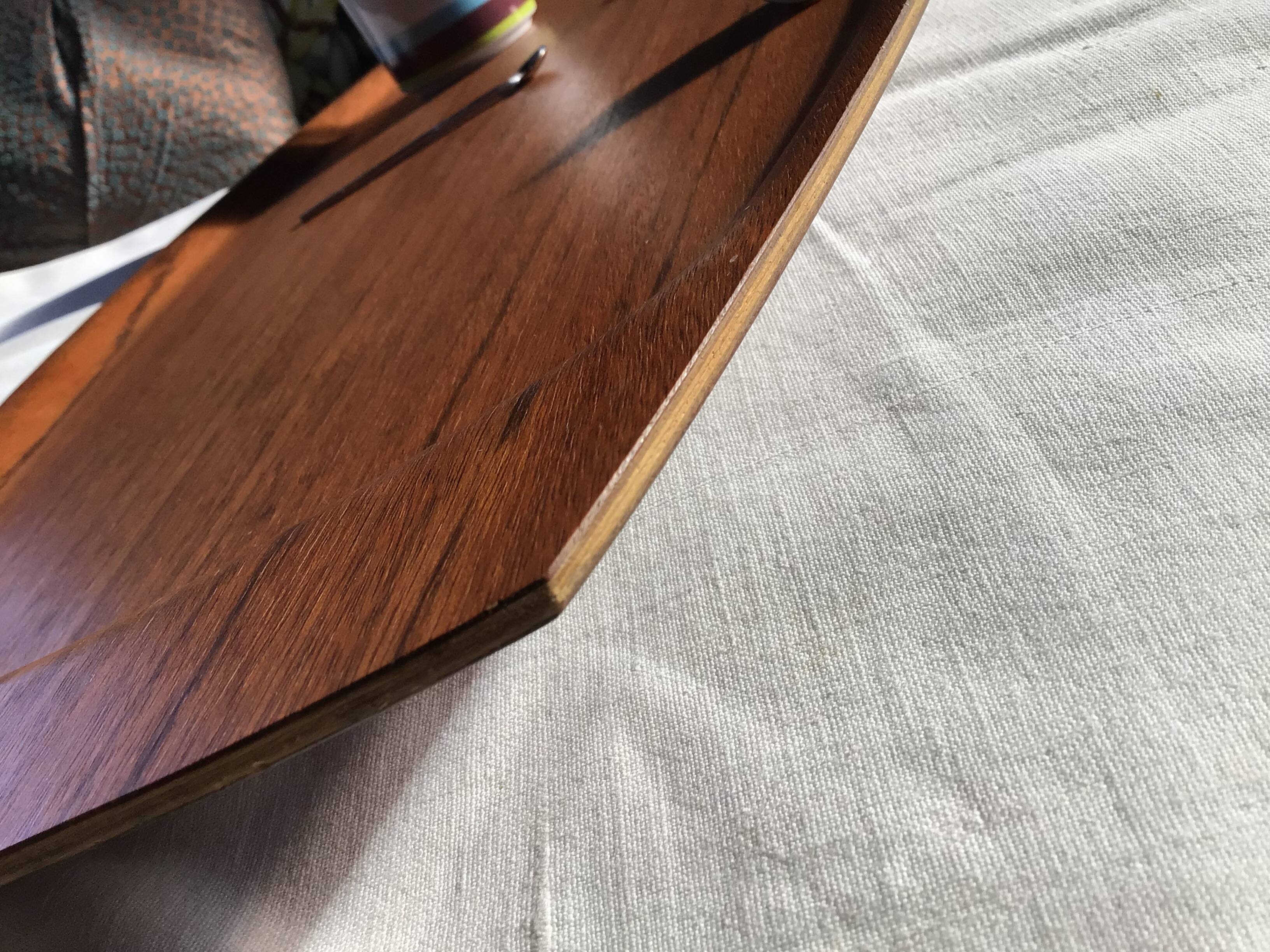 Plateau teck placage 60’s scandinave