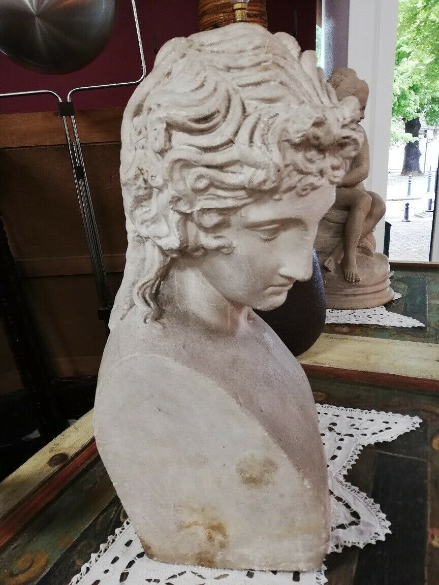ANCIENT STATUE SCULPTURE bust divinity love Greek Deco ROME ANTIQUE XIXth