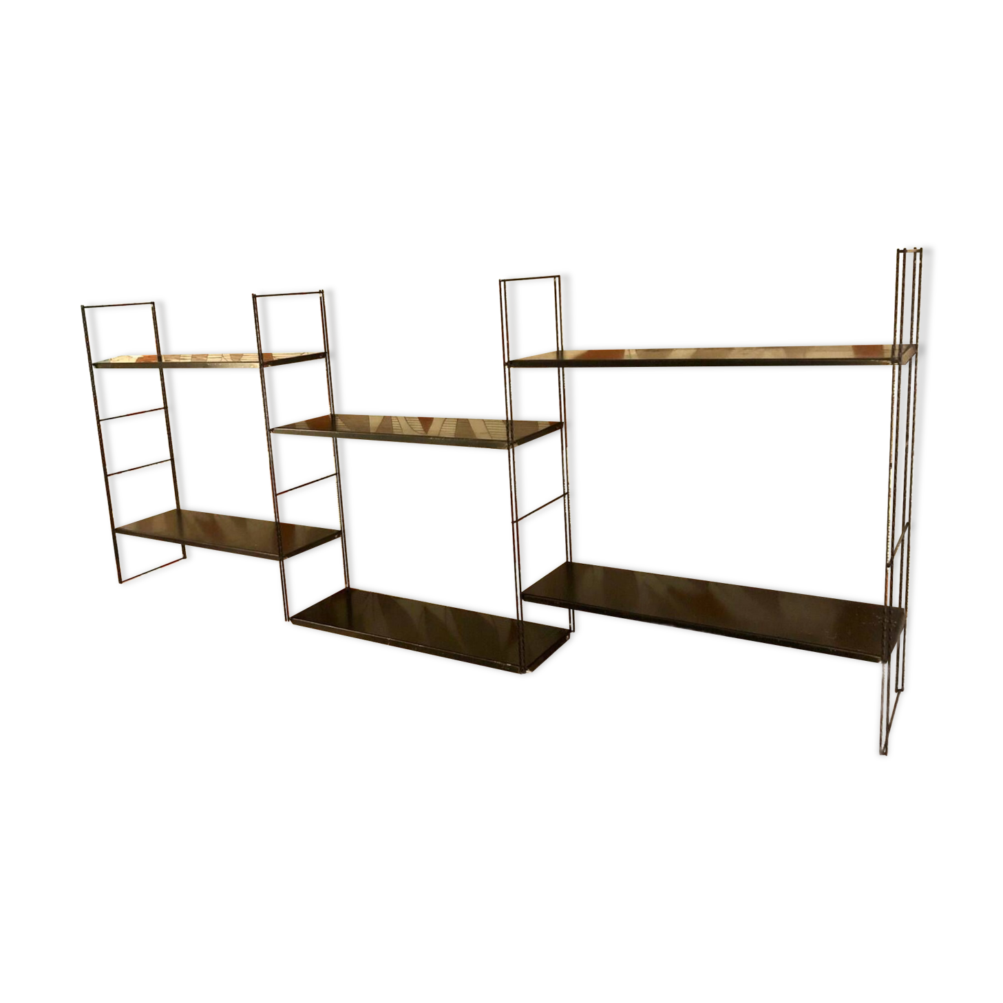 Wall-mounted metal shelf, 1960