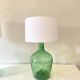 Glass lamp, new 2M fabric cable, lampshade