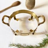 Copper and brass serving dish, M. Delalande, Villedieu, France