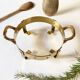 Copper and brass serving dish, M. Delalande, Villedieu, France