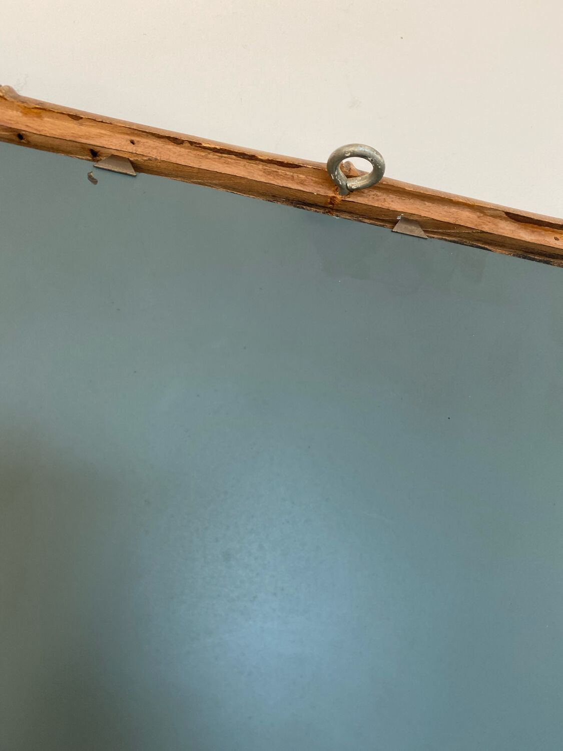 Vintage bamboo mirror, 90x65 cm