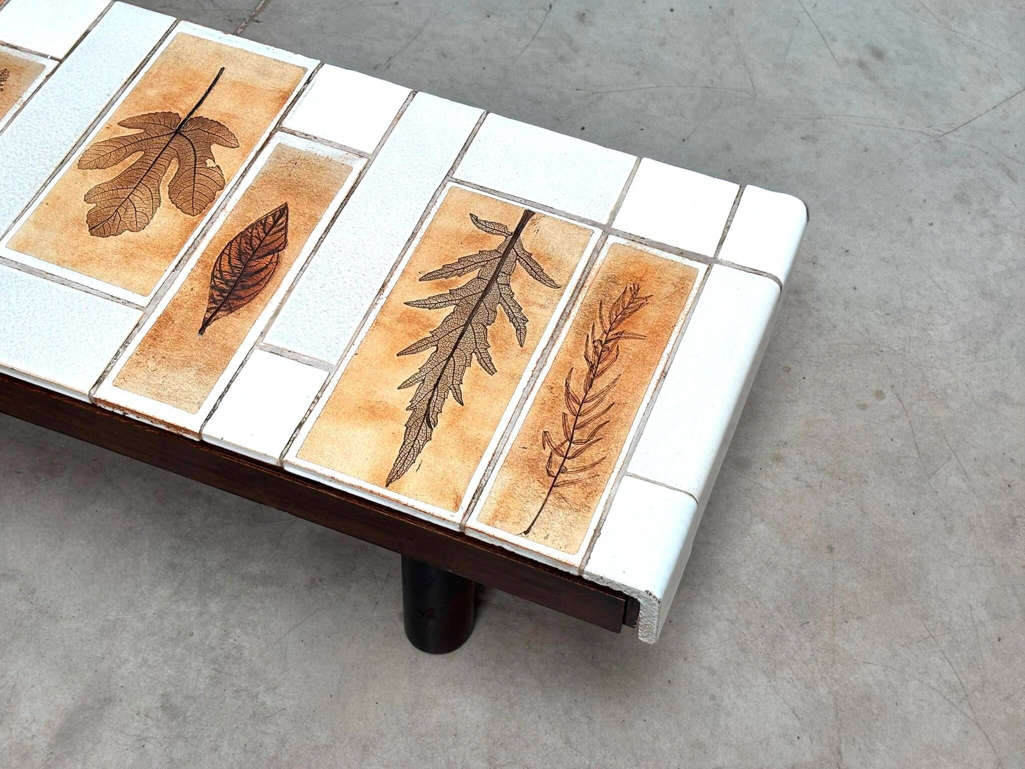 Roger Capron white ceramic coffee table