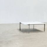 Early PK61 coffee table by Poul Kjaerholm EKC Denmark 1956 with Carrara marble top