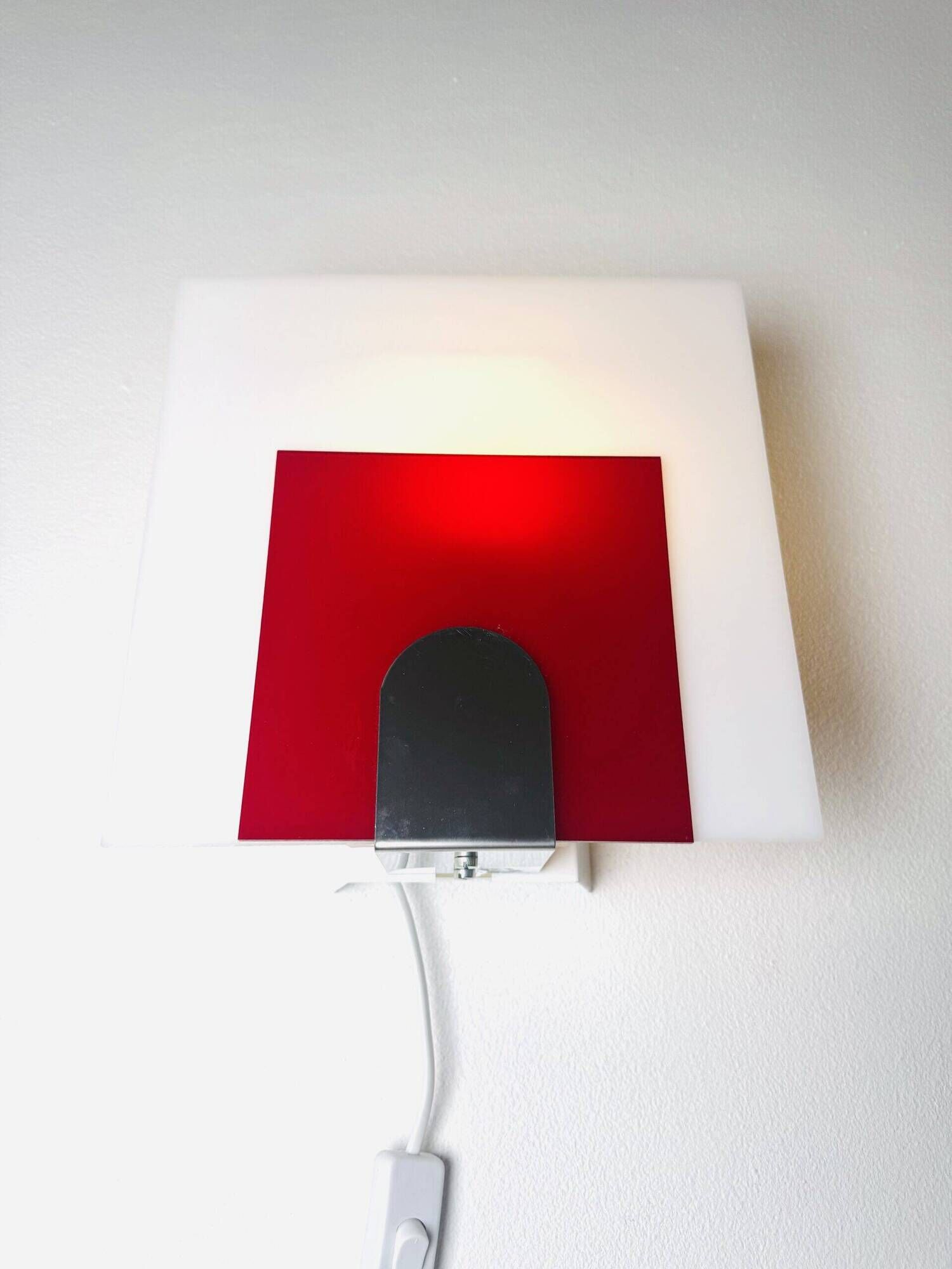 Minimalist Postmodern Wall Lights by Nafa Nybro Armaturfabrik, Sweden 1980s