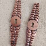 Art Deco lock cover plates