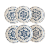 6 dessert plates Salins model "Segur"