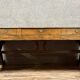 Very large Charles X period center desk in rosewood and lemonwood