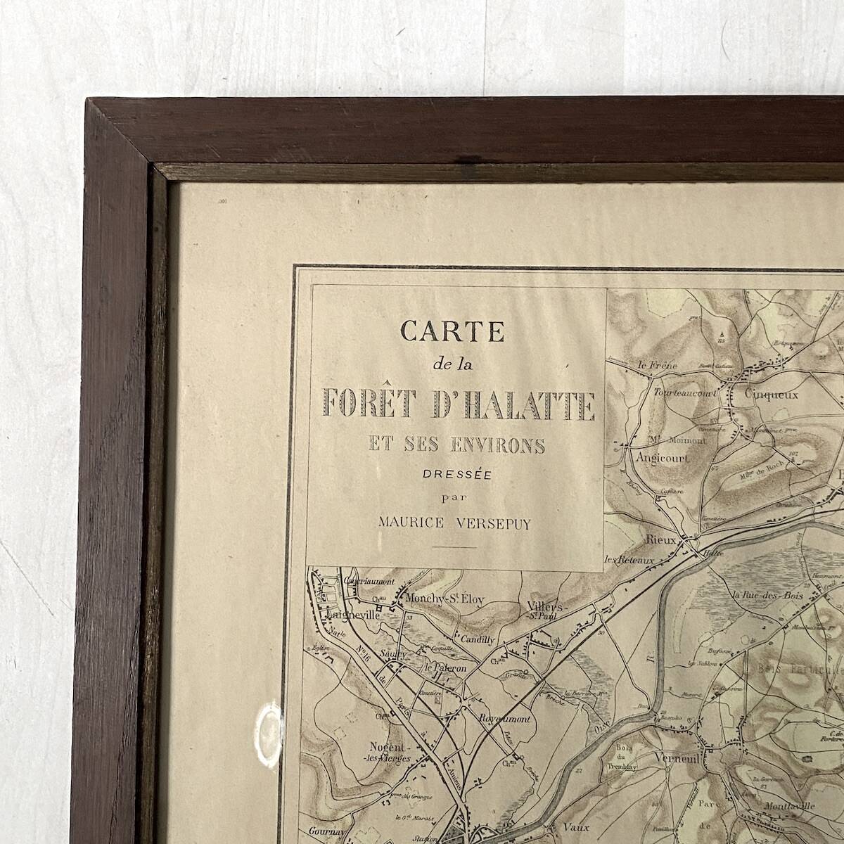 Maps of the Halatte Forest and its surroundings. 1900