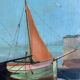 Old painting, Marine , signed 50/60s