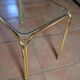 Glass side coffee table 70s
