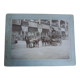 Old photograph 1900 horse-drawn carriage Oriental carpet, Brittany
