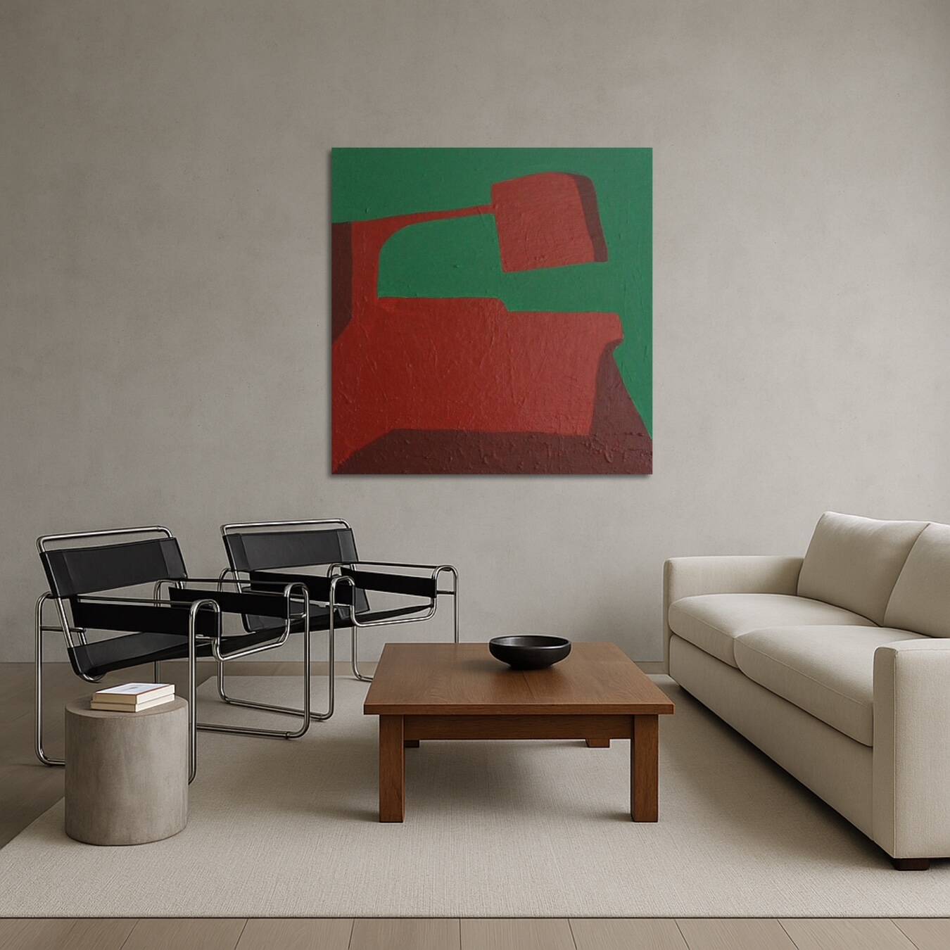 Peinture abstraite sur toile 80x80cm par Bodasca