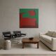 Peinture abstraite sur toile 80x80cm par Bodasca