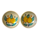 Pair of Sicilian earthenware sorbets