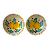 Pair of Sicilian earthenware sorbets