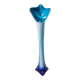 Vase Murano Calla. Forme.florale de Fleur d'Arum. Tons bleus. Haut 41 cm