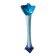Vase Murano Calla. Forme.florale de Fleur d'Arum. Tons bleus. Haut 41 cm