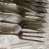 Series of dessert cutlery in stainless steel "with two lions"