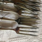Series of dessert cutlery in stainless steel "with two lions"