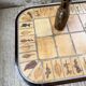Table basse Capron « herbier » ovale