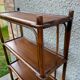 Vintage rattan bookcase shelf 70s