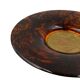 Plateau Hollywood Regency en laiton et écaille de tortue en lucite, Guzzini Italie années 1970