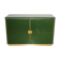 Italian emerald green and brass cabinet ,1970