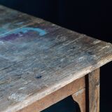 Rustic Primitive Farmhouse Dining Table, France, 19th Century