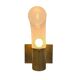 Brass and Pulegoso Glass Wall Lamp attributed to Aldo Nason for Mazzega 1960s