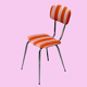 Chaise vintage patchwork