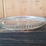 Round plate glass chiseled