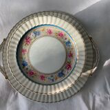 Dessert service 10 plates and a Bernardaud Limoges porcelain cake dish