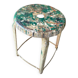 Industrial metal stool