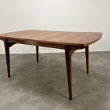 Scandinavian extendable teak table, 60s