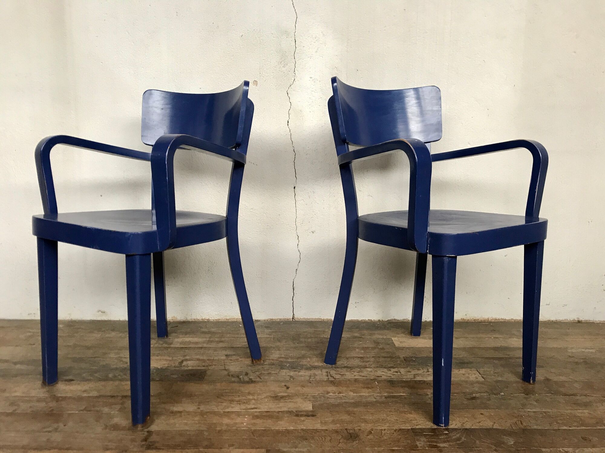 Paire de 2 fauteuils de bureau bout de table
