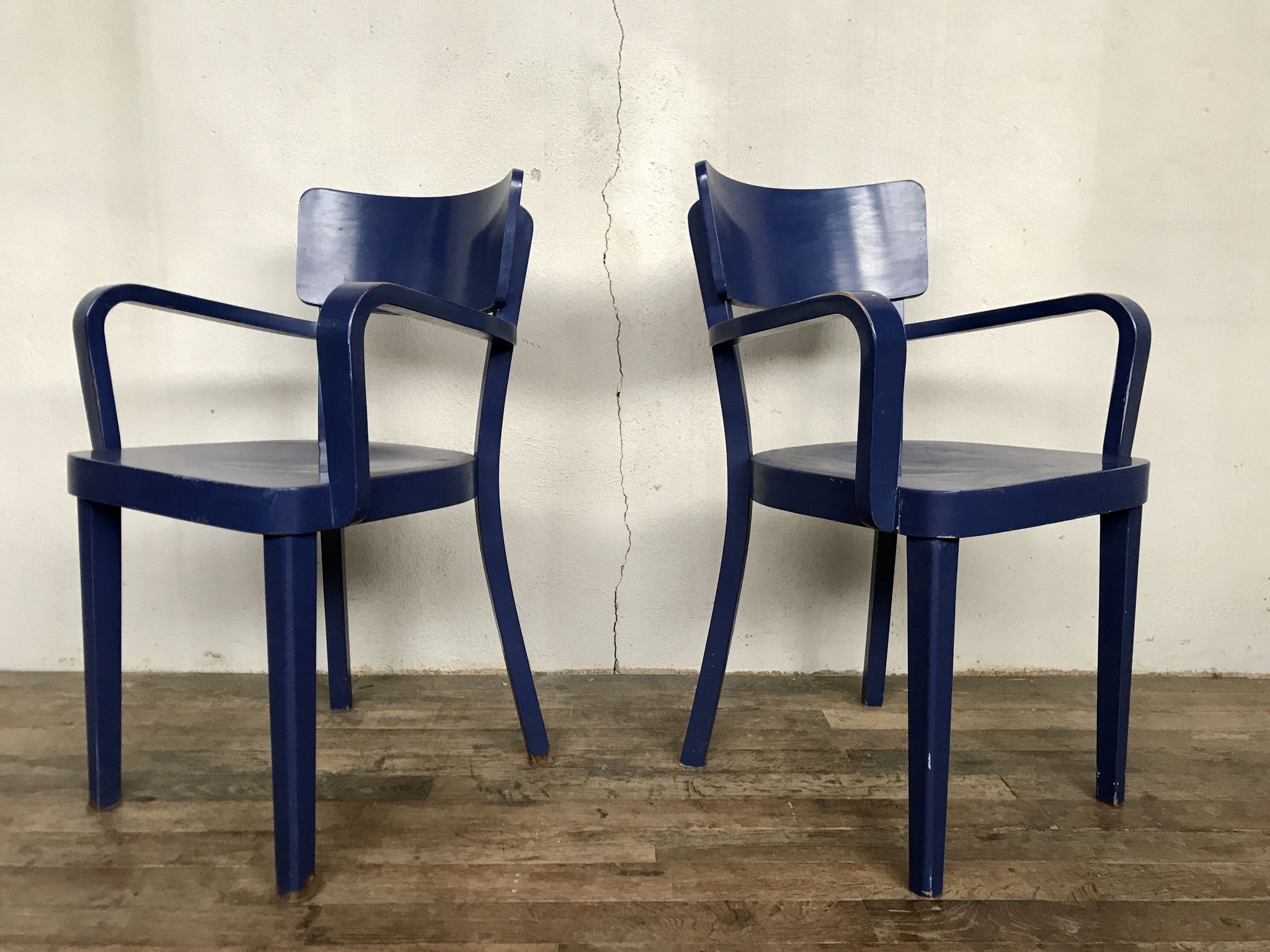 Paire de 2 fauteuils de bureau bout de table