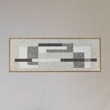 1950s wooden and mosaic coffee table