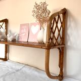 Rattan shelf