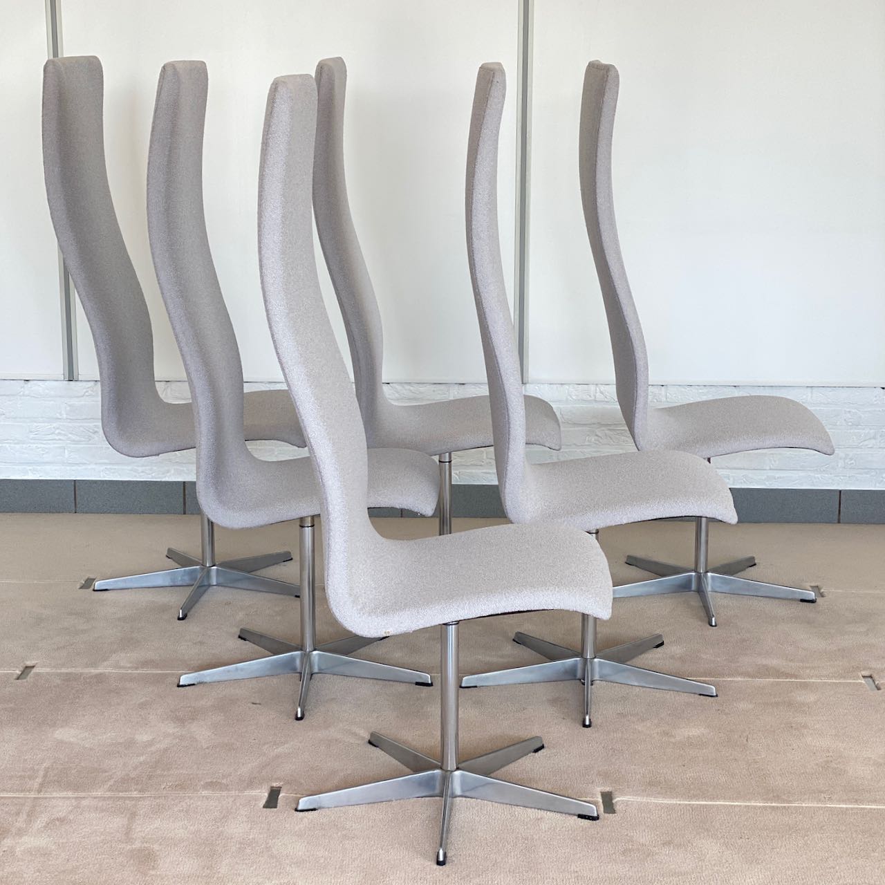 Set of 6 Oxford chairs by Fritz Hansen