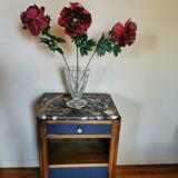 Art Deco vase in transparent glass