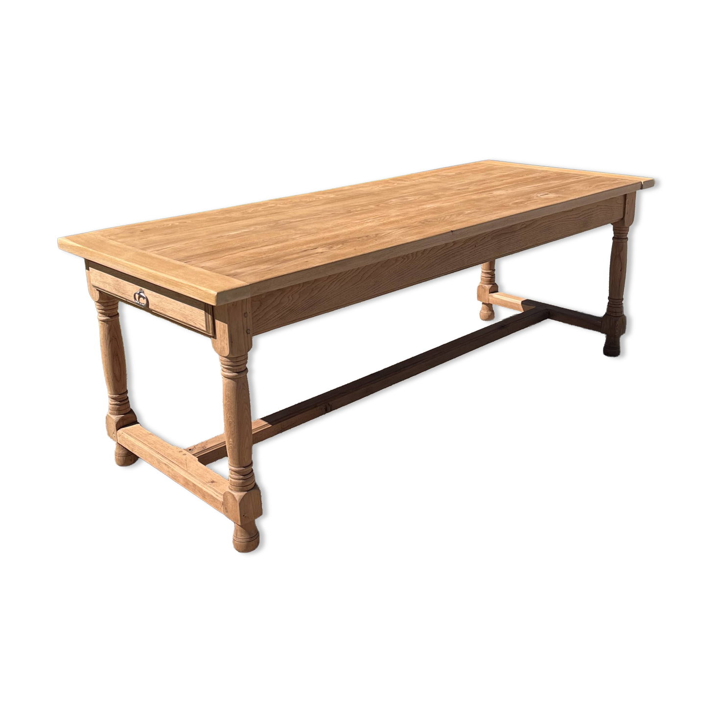Grande table de ferme en chêne massif