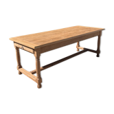 Large farmhouse table in solid oak