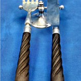 8 antique Art Deco silver-plated metal knife rests, Cailar Bayard hallmark