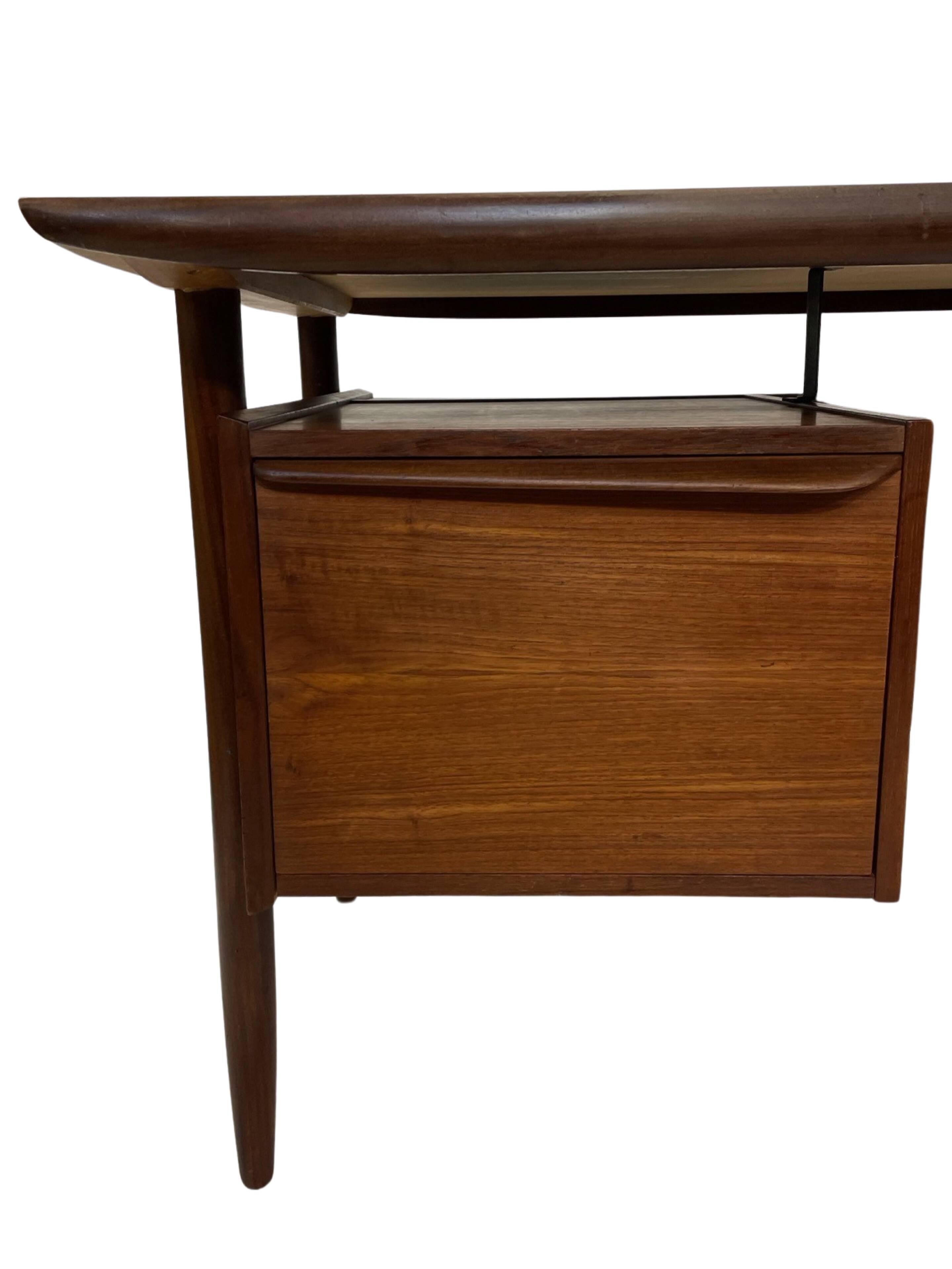 Bureau vintage en teck de Tijsseling pour Propos Hulmefa 1960