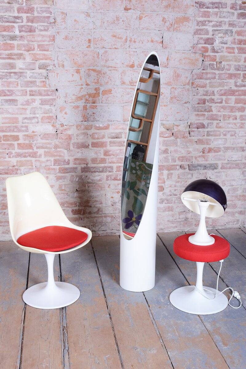 Mid-Century Modern Floor Mirror by Roger Lecal, 1970s